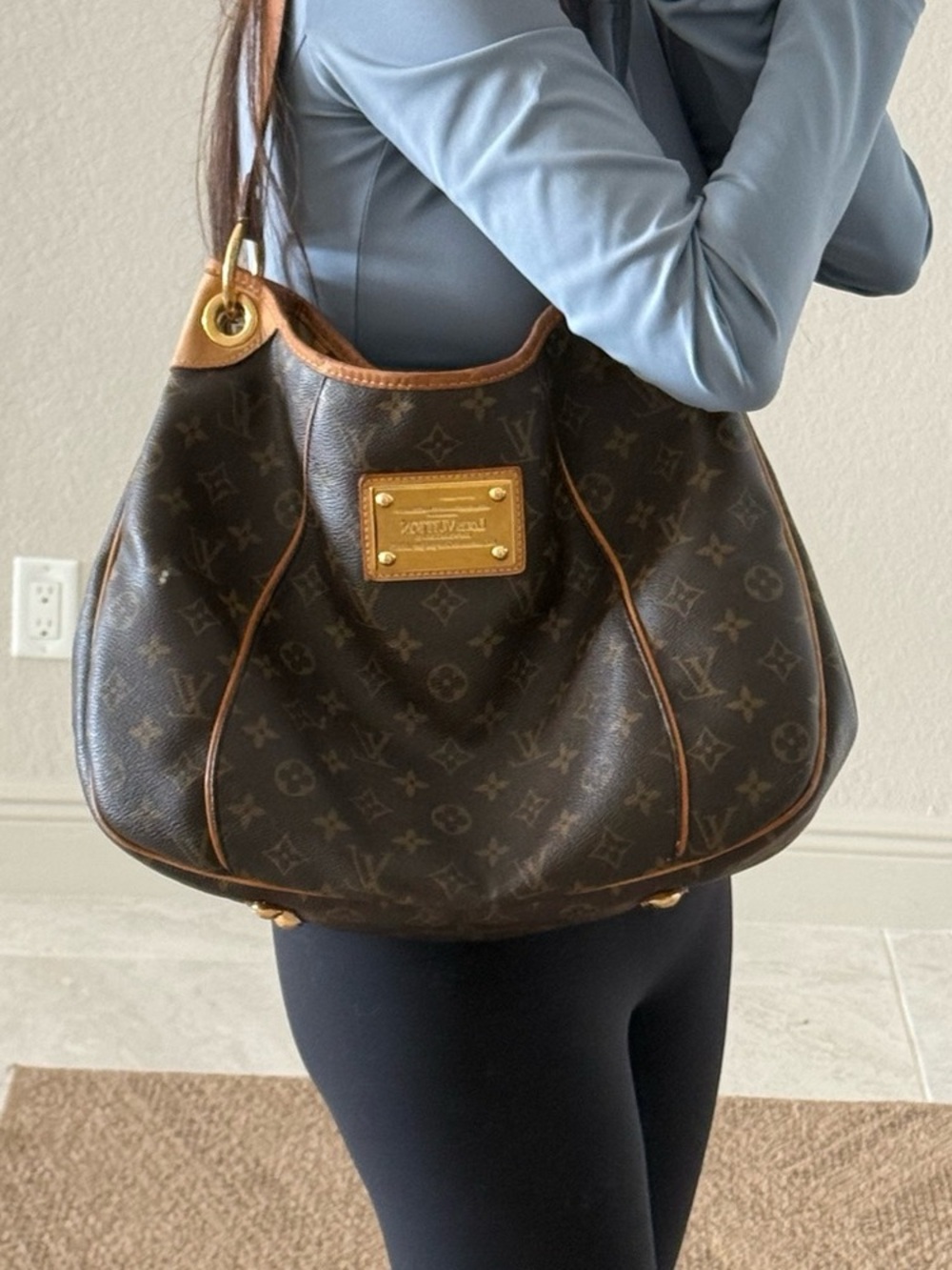 Louis Vuitton Galliera PM Monogram Hobo Bag Shoulder Bag Authentic - Picture 2 of 9